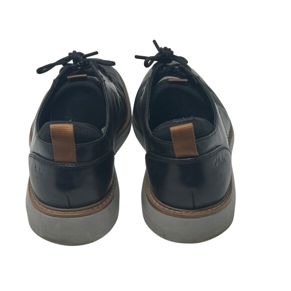 Clarks Mens Black Leather Derby Shoes - Size 9‎ main image 8